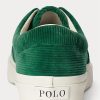 Zapatillas de pana verdes Ralph Lauren Keaton para hombre