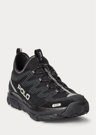 Zapatillas Ralph Lauren Adventure 300LT para hombre, color negro/negro
