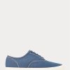 Zapatillas Ralph Lauren de lona azul real para hombre