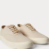 Zapatillas Ralph Lauren de lona beige para hombre