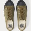 Zapatillas Ralph Lauren de lona color oliva para hombre