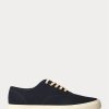 Zapatillas Ralph Lauren de lona índigo para hombre Zapatillas Ralph Lauren de lona índigo para hombre