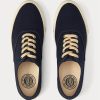 Zapatillas Ralph Lauren de lona índigo para hombre Zapatillas Ralph Lauren de lona índigo para hombre