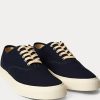 Zapatillas Ralph Lauren de lona índigo para mujer en azul marino Zapatillas Ralph Lauren de lona índigo para mujer en azul marino