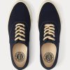 Zapatillas Ralph Lauren de lona índigo para mujer en azul marino Zapatillas Ralph Lauren de lona índigo para mujer en azul marino