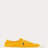 Zapatillas Ralph Lauren Essence 100 Canvas Cap-Toe para hombre, color amarillo y azul Zapatillas Ralph Lauren Essence 100 Canvas Cap-Toe para hombre, color amarillo y azul