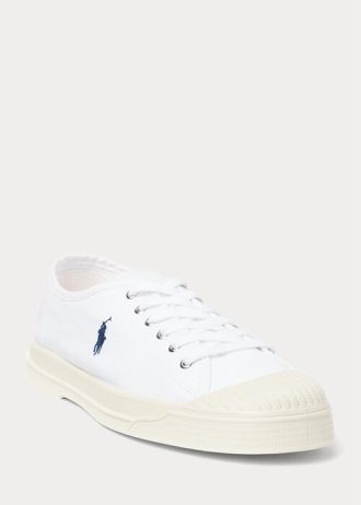 Zapatillas Ralph Lauren Essence 100 Canvas con puntera en blanco y azul marino para hombre Zapatillas Ralph Lauren Essence 100 Canvas con puntera en blanco y azul marino para hombre