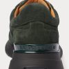 Zapatillas Ralph Lauren Ethan de ante de becerro verde oscuro para hombre Zapatillas Ralph Lauren Ethan de ante de becerro verde oscuro para hombre