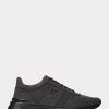 Zapatillas Ralph Lauren Ethan de franela de lana en gris oscuro para hombre Zapatillas Ralph Lauren Ethan de franela de lana en gris oscuro para hombre