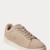 Zapatillas Ralph Lauren Heritage Court II de ante beige para hombre