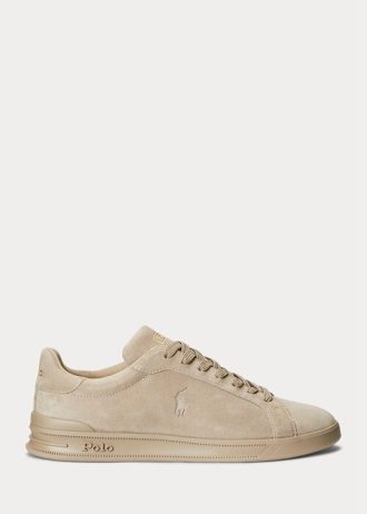 Zapatillas Ralph Lauren Heritage Court II de ante color caqui para hombre Zapatillas Ralph Lauren Heritage Court II de ante color caqui para hombre