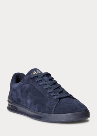 Zapatillas Ralph Lauren Heritage Court II de ante para hombre en color azul marino Zapatillas Ralph Lauren Heritage Court II de ante para hombre en color azul marino