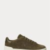 Zapatillas Ralph Lauren Heritage Court II de ante verde para hombre Zapatillas Ralph Lauren Heritage Court II de ante verde para hombre