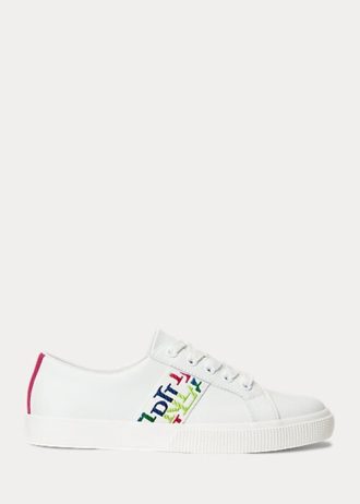 Zapatillas Ralph Lauren Janson III de piel napa blancas para mujer Zapatillas Ralph Lauren Janson III de piel napa blancas para mujer