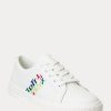 Zapatillas Ralph Lauren Janson III de piel napa blancas para mujer Zapatillas Ralph Lauren Janson III de piel napa blancas para mujer