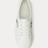 Zapatillas Ralph Lauren Janson III de piel napa blancas para mujer Zapatillas Ralph Lauren Janson III de piel napa blancas para mujer