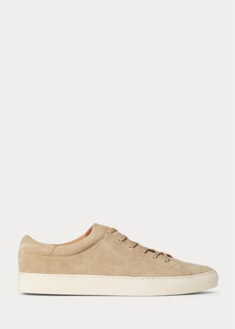 Zapatillas Ralph Lauren Jermain de ante beige para hombre Zapatillas Ralph Lauren Jermain de ante beige para hombre