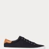 Zapatillas Ralph Lauren Jermain Pique para hombre, color negro y marrón Zapatillas Ralph Lauren Jermain Pique para hombre, color negro y marrón