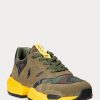 Zapatillas Ralph Lauren Jogger de ante y camuflaje antidesgarro para hombre, color verde/camuflaje Zapatillas Ralph Lauren Jogger de ante y camuflaje antidesgarro para hombre, color verde/camuflaje