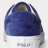 Zapatillas Ralph Lauren Keaton de pana para hombre de la Marina Real