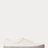 Zapatillas Ralph Lauren Keaton de sarga en blanco y gris para hombre