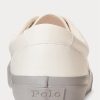 Zapatillas Ralph Lauren Keaton de sarga en blanco y gris para hombre