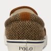Zapatillas Ralph Lauren Keaton Tweed sin cordones para hombre, color marrón/marrón Zapatillas Ralph Lauren Keaton Tweed sin cordones para hombre, color marrón/marrón