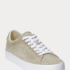 Zapatillas Ralph Lauren Longwood de ante color caqui para hombre