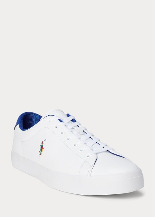 Zapatillas Ralph Lauren Longwood de cuero blancas para hombre Zapatillas Ralph Lauren Longwood de cuero blancas para hombre