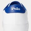 Zapatillas Ralph Lauren Longwood de cuero blancas para hombre Zapatillas Ralph Lauren Longwood de cuero blancas para hombre