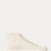 Zapatillas Ralph Lauren Mayport de lona beige para mujer