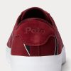 Zapatillas Ralph Lauren Nelson de lana y algodón a rayas burdeos para hombre Zapatillas Ralph Lauren Nelson de lana y algodón a rayas burdeos para hombre