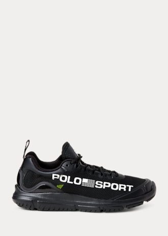 Zapatillas Ralph Lauren Polo Sport Tech Racer negras para mujer Zapatillas Ralph Lauren Polo Sport Tech Racer negras para mujer