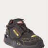 Zapatillas Ralph Lauren PS200 para hombre, color negro y amarillo Zapatillas Ralph Lauren PS200 para hombre, color negro y amarillo