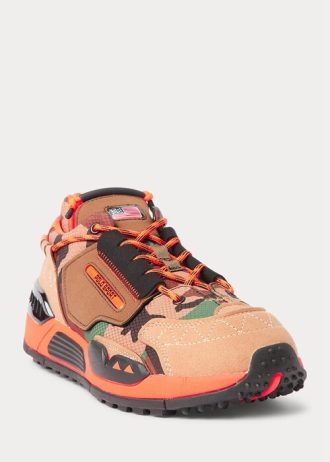 Zapatillas Ralph Lauren PS200 para hombre en color camuflaje/marrón