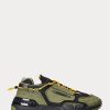 Zapatillas Ralph Lauren PS200 para hombre en color oliva y negro