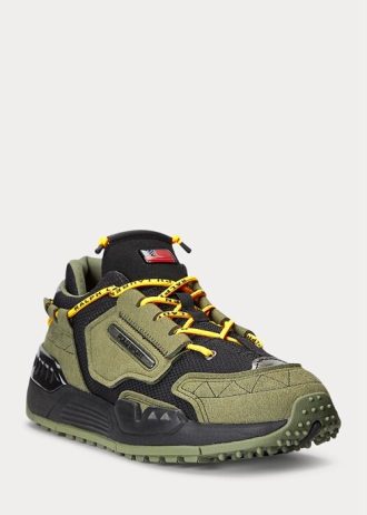 Zapatillas Ralph Lauren PS200 para hombre en color oliva y negro Zapatillas Ralph Lauren PS200 para hombre en color oliva y negro