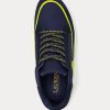 Zapatillas Ralph Lauren Reaghan de cuero y ante para mujer en azul marino Zapatillas Ralph Lauren Reaghan de cuero y ante para mujer en azul marino