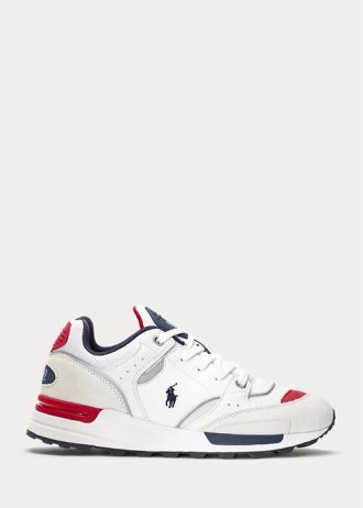 Zapatillas Ralph Lauren Trackster 200 blancas para hombre