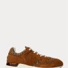 Zapatillas Ralph Lauren Trackster 200 Harris Tweed® marrones para hombre