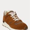 Zapatillas Ralph Lauren Trackster 200 Harris Tweed® marrones para hombre