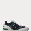 Zapatillas Ralph Lauren Trackster 200 para hombre en azul marino y dorado