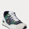Zapatillas Ralph Lauren Trackster 200 para hombre en azul marino y dorado