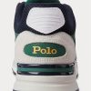 Zapatillas Ralph Lauren Trackster 200 para hombre en azul marino y dorado
