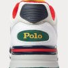 Zapatillas Ralph Lauren Trackster 200 para hombre en blanco y azul marino