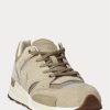 Zapatillas Ralph Lauren Trackster 200 para hombre en color caqui