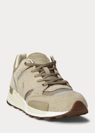 Zapatillas Ralph Lauren Trackster 200 para hombre en color caqui