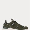 Zapatillas Ralph Lauren Trackster 200 para hombre en color oliva