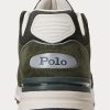 Zapatillas Ralph Lauren Trackster 200 para hombre en color oliva