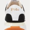 Zapatillas Ralph Lauren Train 89 de ante y Oxford para hombre, color negro y blanco